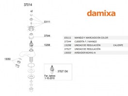 GRIFO LAVABO TRADITION DAMIXA